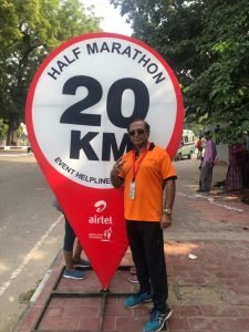 Chef Davinder Kumar at Delhi Half Marathon 2019