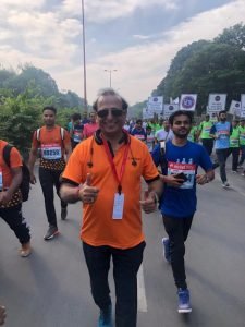 Chef Davinder Kumar at Delhi Half Marathon 2019