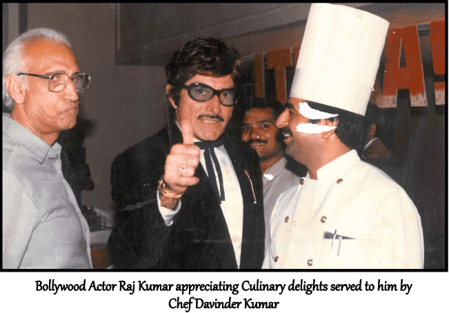 Chef Kumar with Bollywood Star Raj Kumar