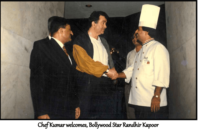 Chef Kumar with Bollywood Star Randhir Kapoor