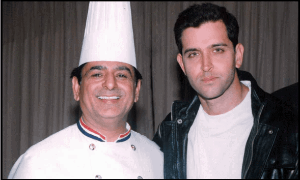 Chef DK with Bollywood star Hrithik Roshan.