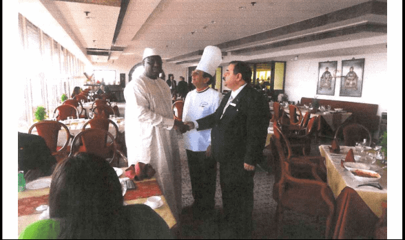 Chef Davinder Kumar with Mr. Macky Sall - President of the Republic of Senegal
