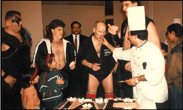 Chef Kumar with WWF Champions.